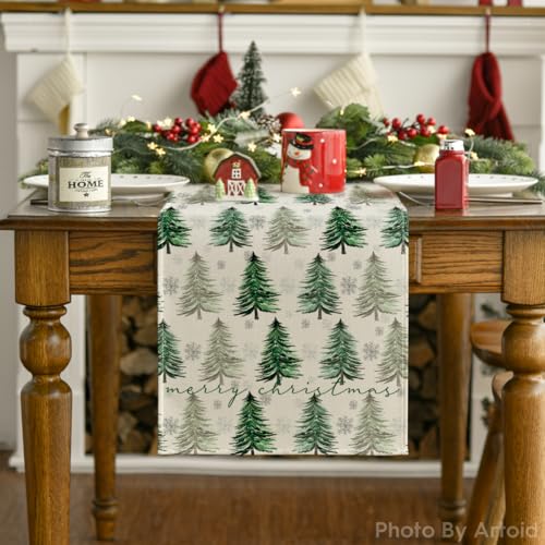Green Christmas Table Runner 13x72 Inch H732205