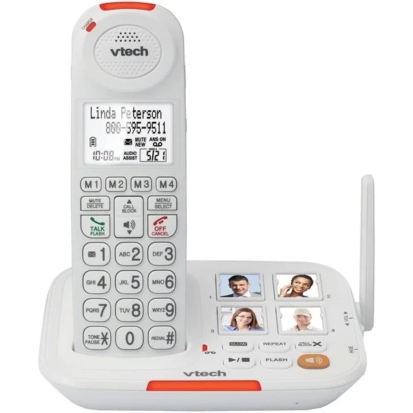 Amplified Cordless Answering System with Big Buttons & Display O60317