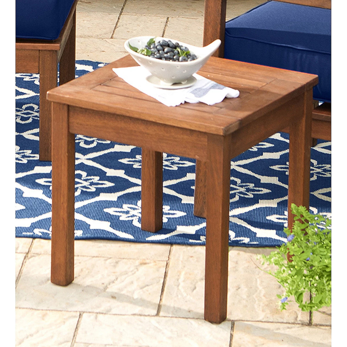 Eucalyptus Wood Side Table T813632