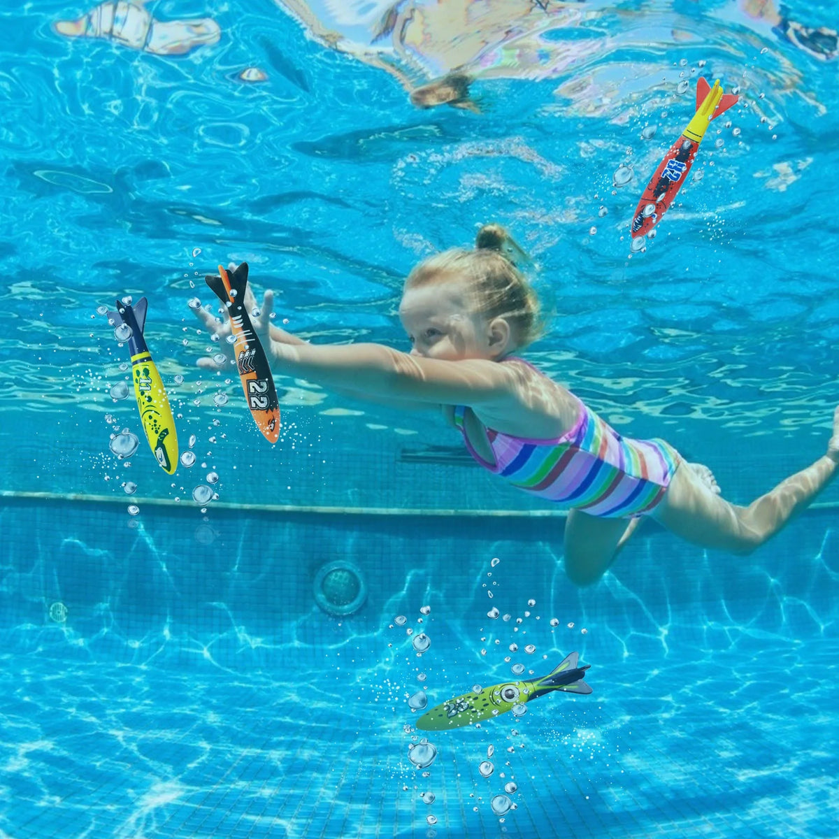 Colorful Diving Pool Sink Ring Toy E5712