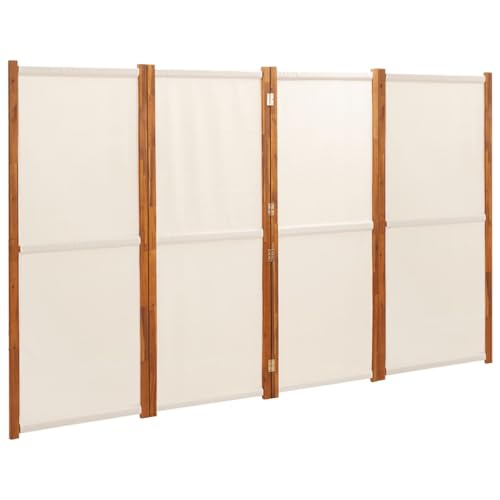 Cream White Acacia Wood Room Divider C2702