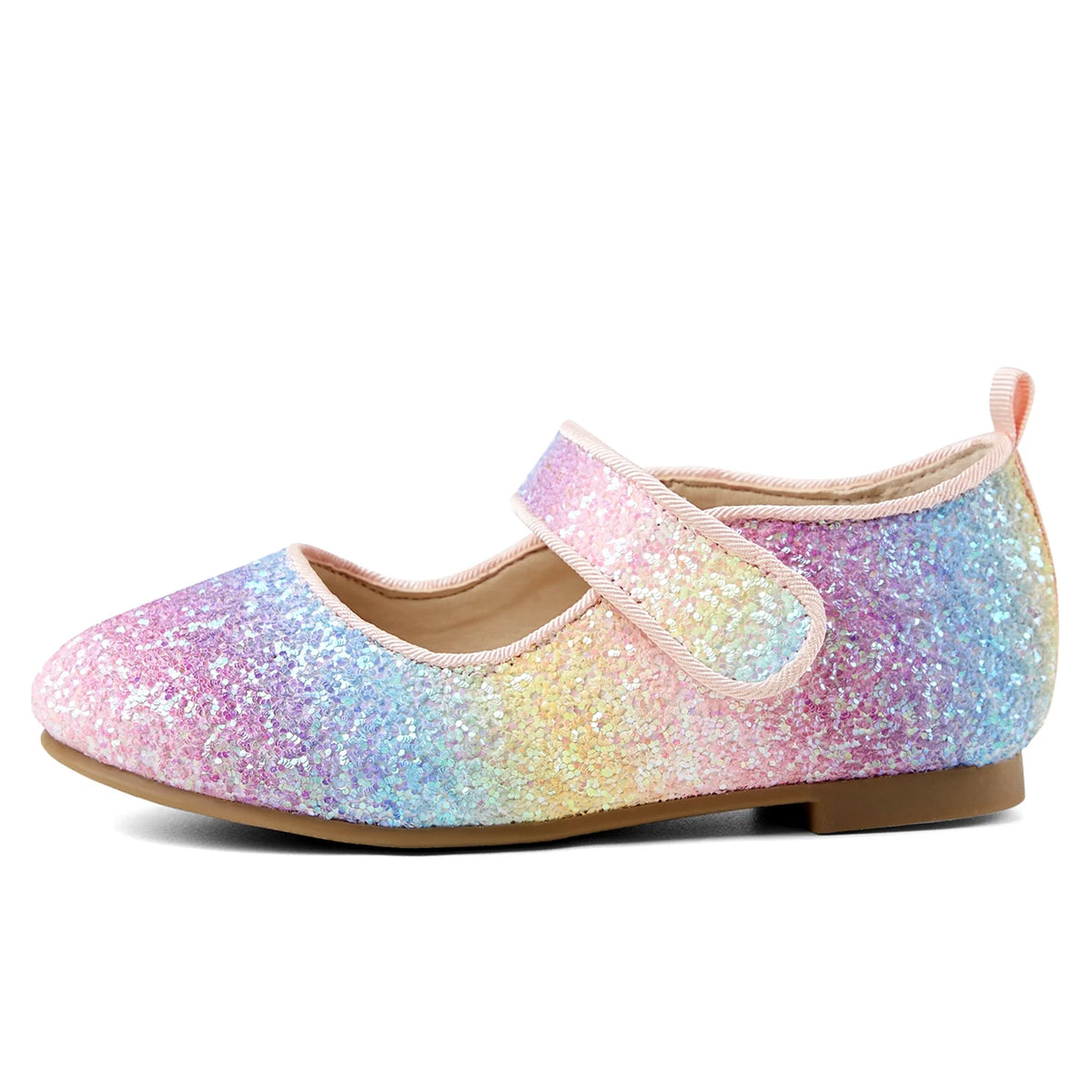Colorful Glitter Mary Jane Ballet Flats N5692