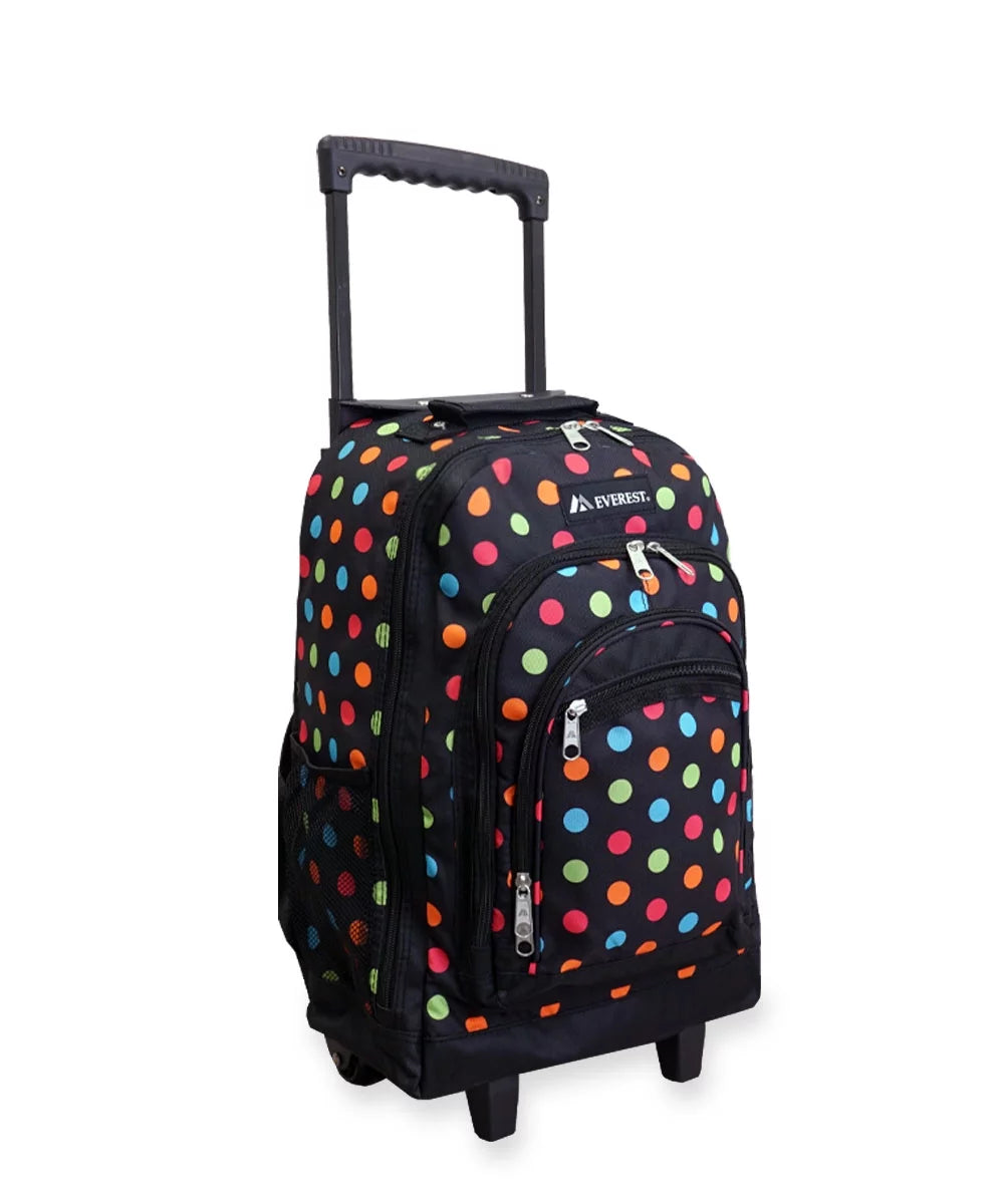 Wheeled Pattern Backpack H404555