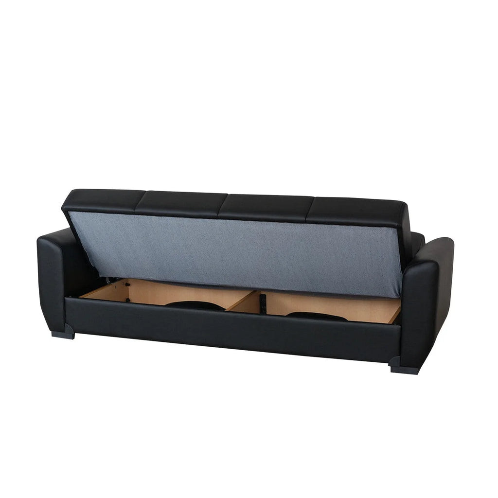 Black PU Leather Sofa Bed P95600