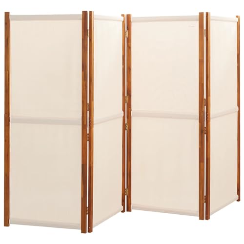 Cream White Acacia Wood Room Divider C2702