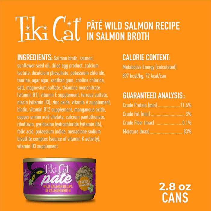 Wild Salmon Pate Cat Food Z6900