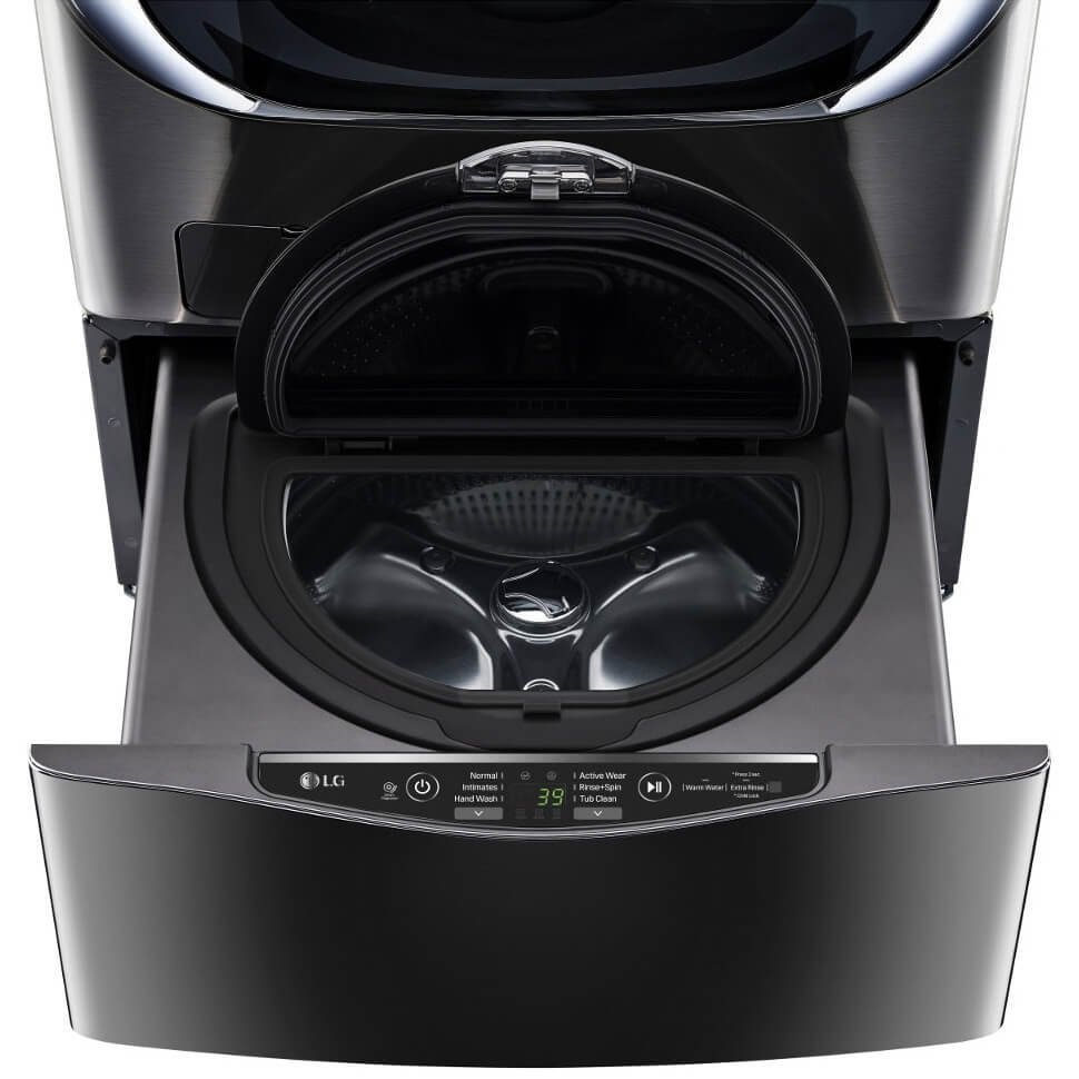 1.0 Cu. Ft. Black Stainless Pedestal Washer U5086