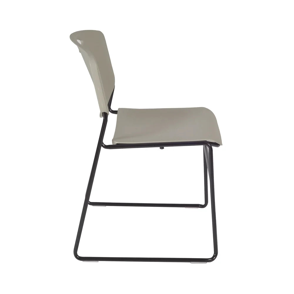 48" Square Breakroom Table & 4 Stack Chairs M186320