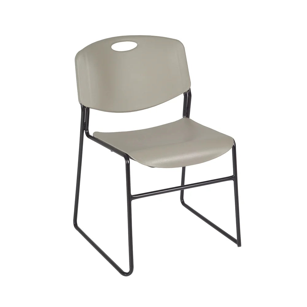 48" Square Breakroom Table & 4 Stack Chairs M186320