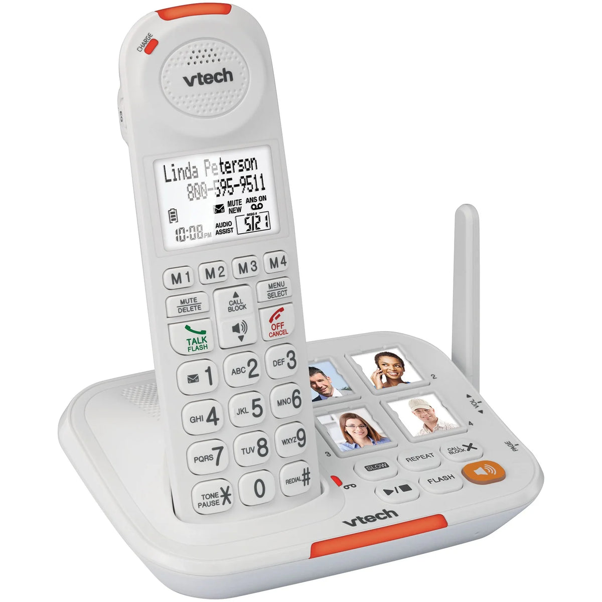 Amplified Cordless Answering System with Big Buttons & Display O60317