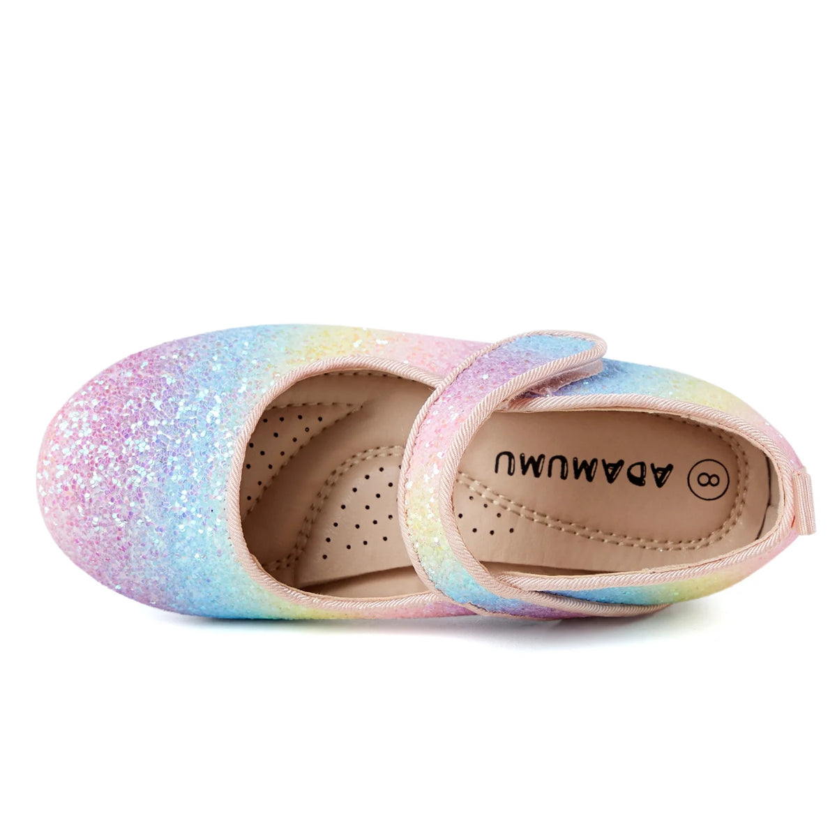 Colorful Glitter Mary Jane Ballet Flats N5692