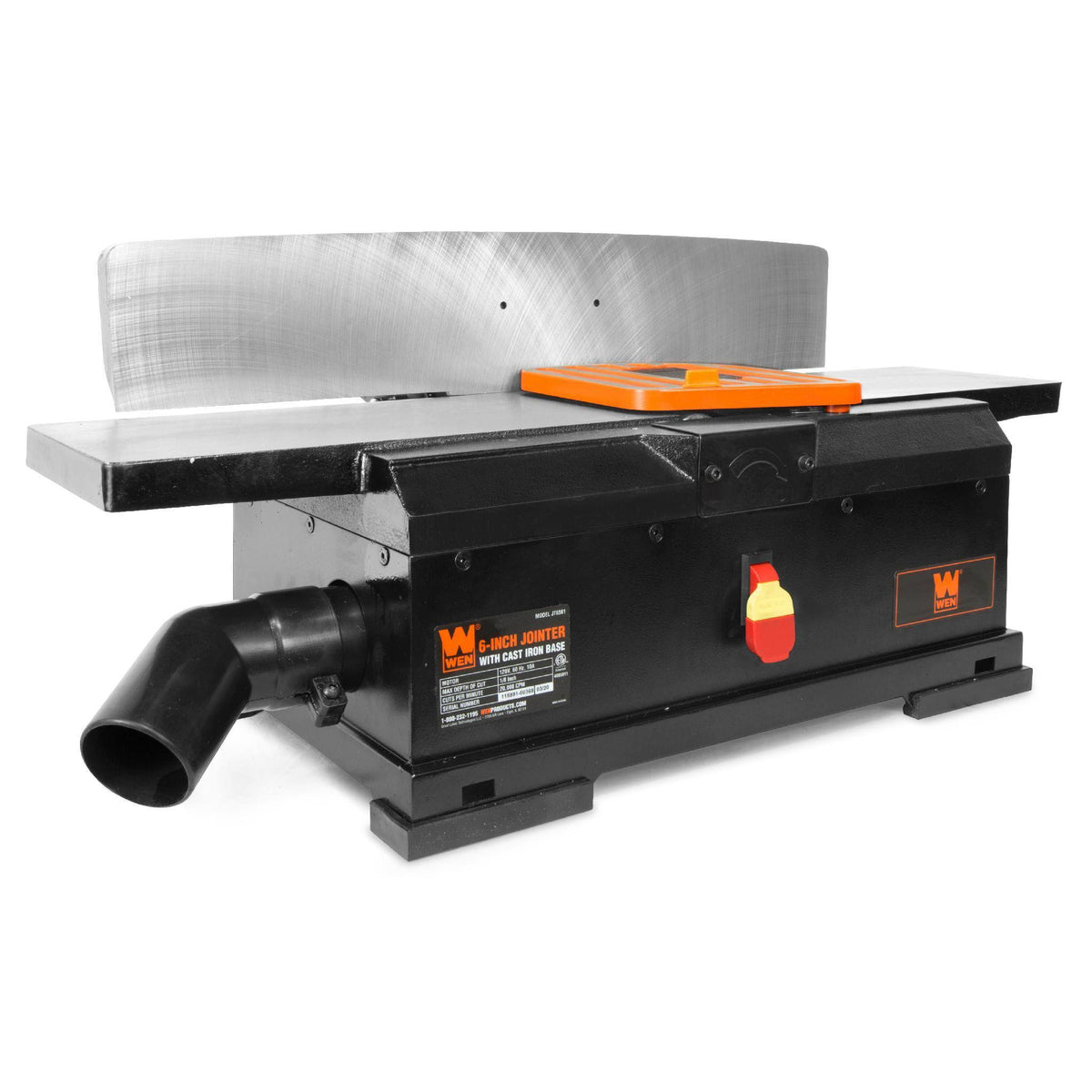 10 Amp 6 in. Corded Benchtop Jointer with Cast Iron Table and Fence N63650