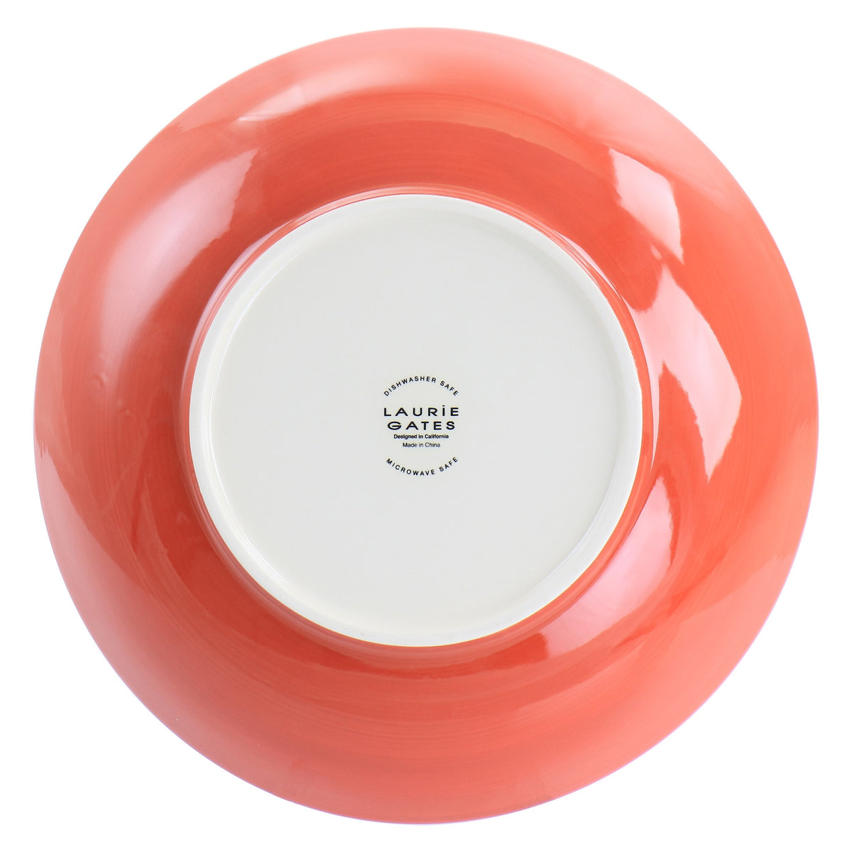 10.5In Stoneware Pasta Bowl in Red V82603