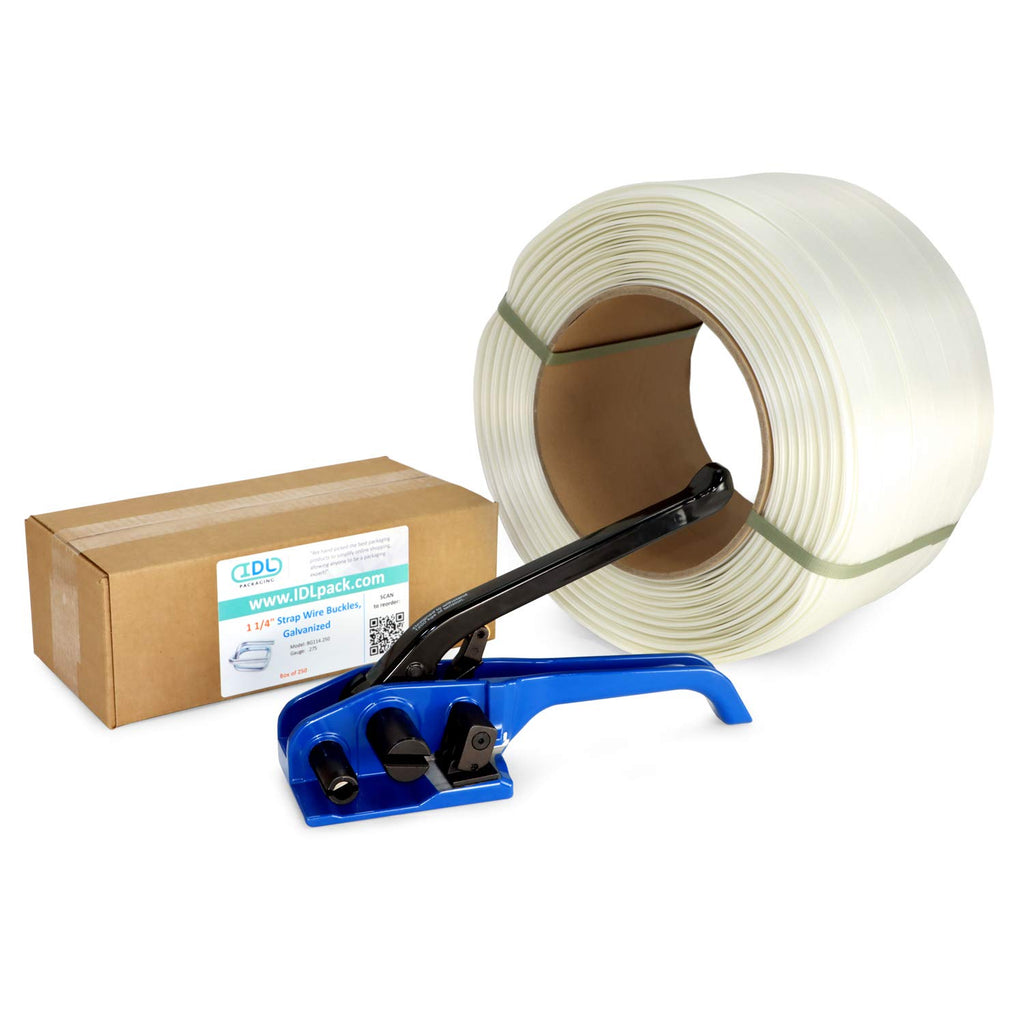 Composite Cord Strapping Kit, 1 1/4" x 820', 3300 lbs Break Strength Q168422