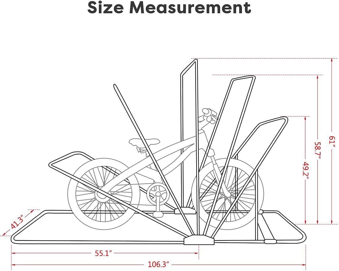 Large Size Motorcycle Shelter Shed Cover with Carry Bag K62319
