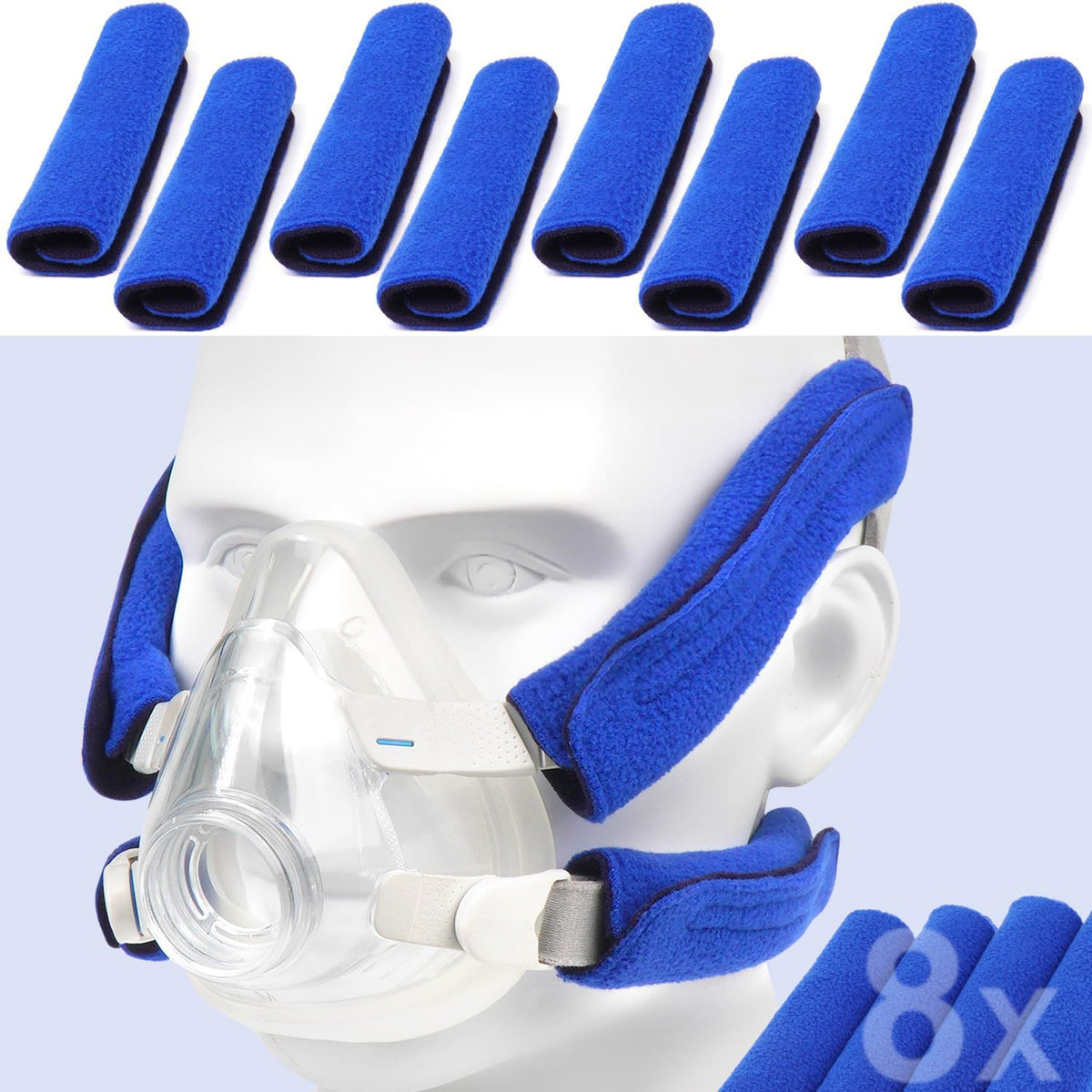 8 Pack CPAP Strap Covers U863