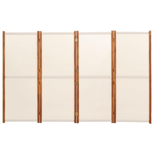 Cream White Acacia Wood Room Divider C2702