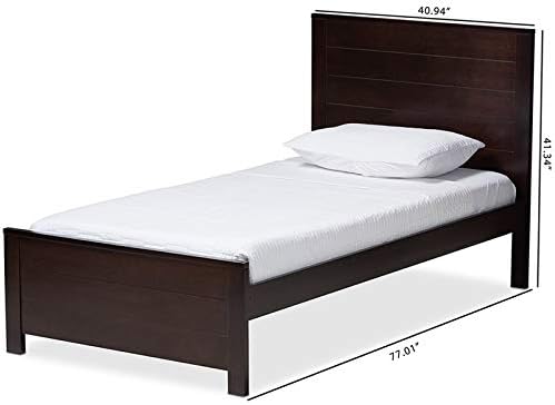Twin Platform Bed in Espresso Z305285