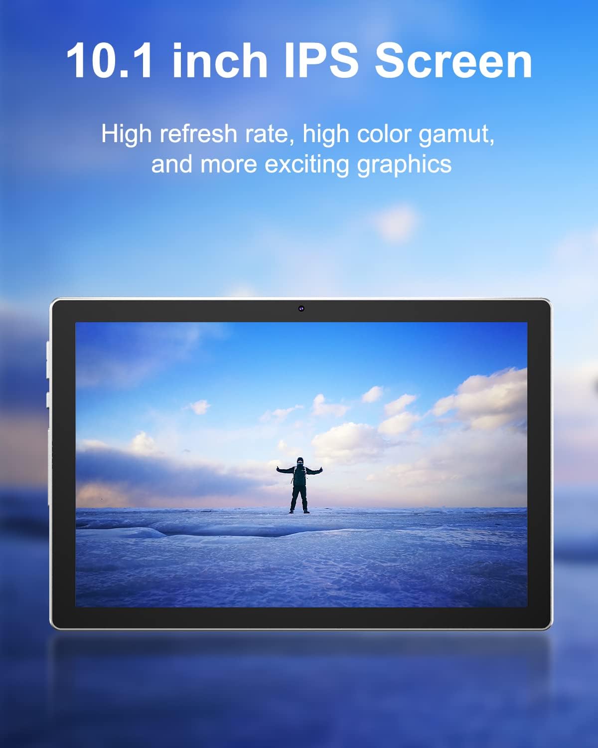 10.1 Inch Android 12 Tablet with Keyboard, 2GB RAM, 32GB ROM, 512GB Expandable Z612594