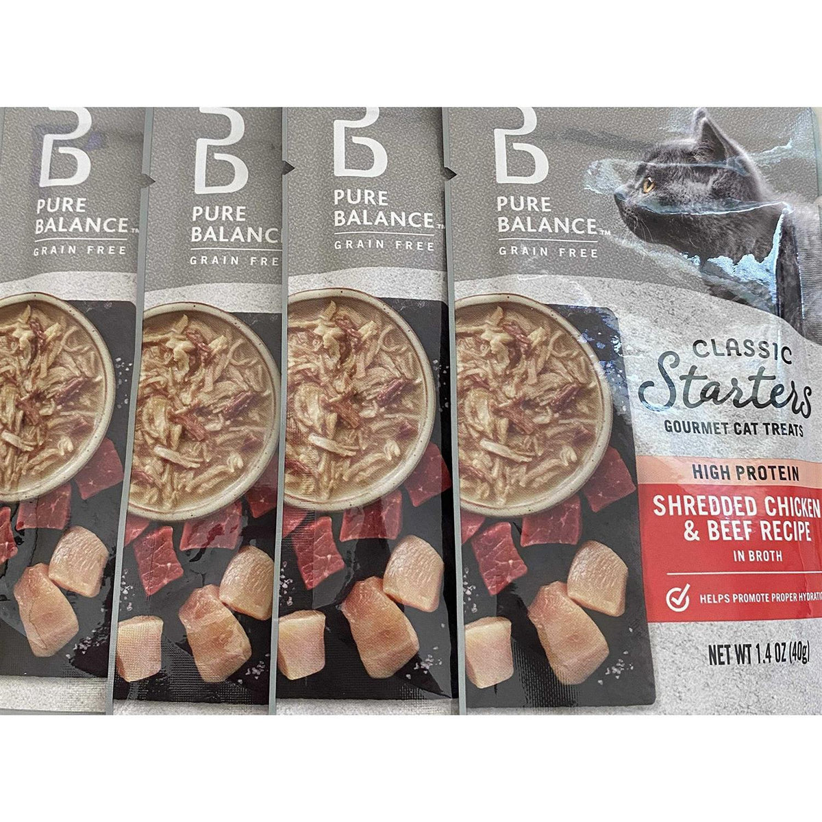 Shredded Chicken & Beef Broth Cat Treats B451