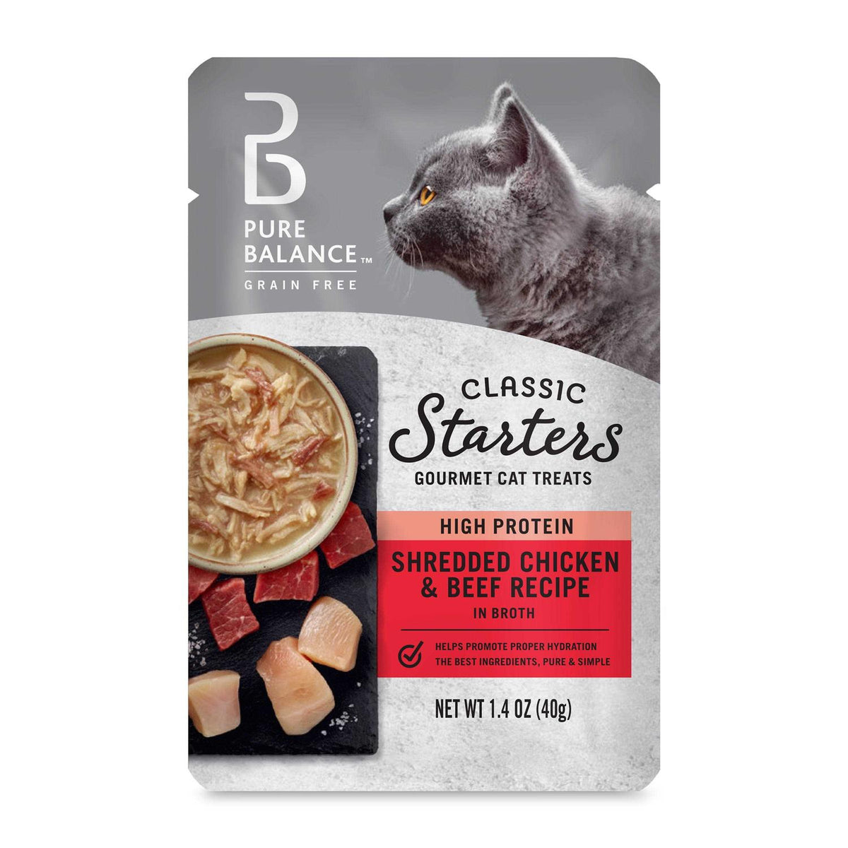Shredded Chicken & Beef Broth Cat Treats B451