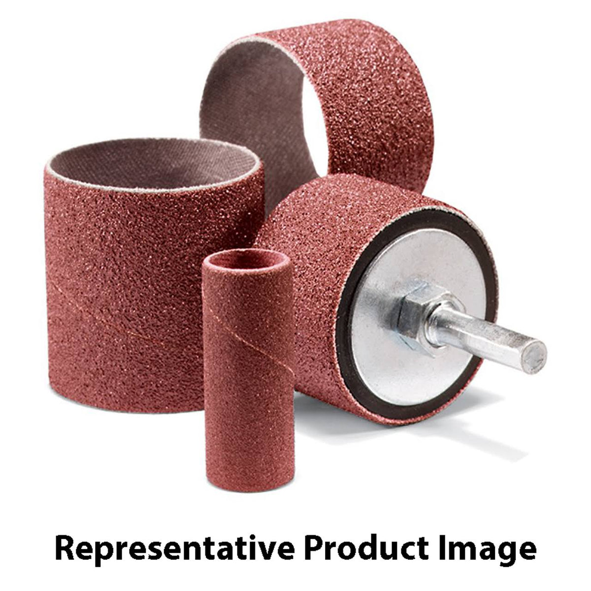 1-1/2x1-1/2 Aluminum Oxide Spiral Bands 80 Grit 100 Pack E122181