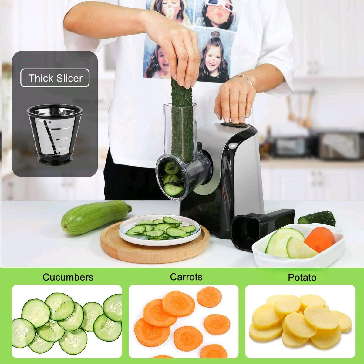 Electric Cheese Grater 5 in 1 150W A873959