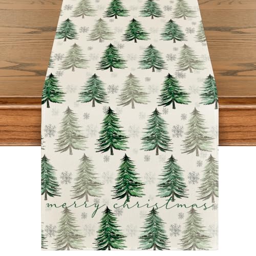 Green Christmas Table Runner 13x72 Inch H732205