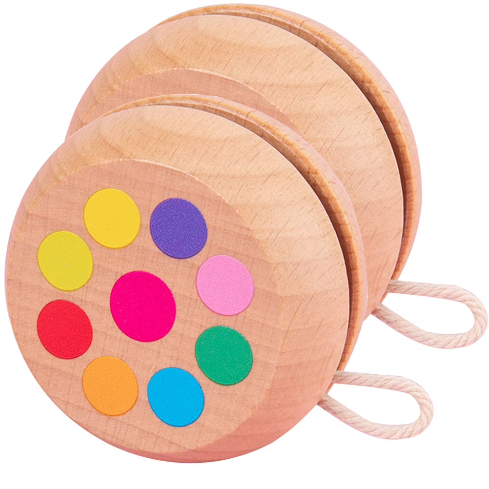 Wooden Yo-Yo Toy 2pcs E781
