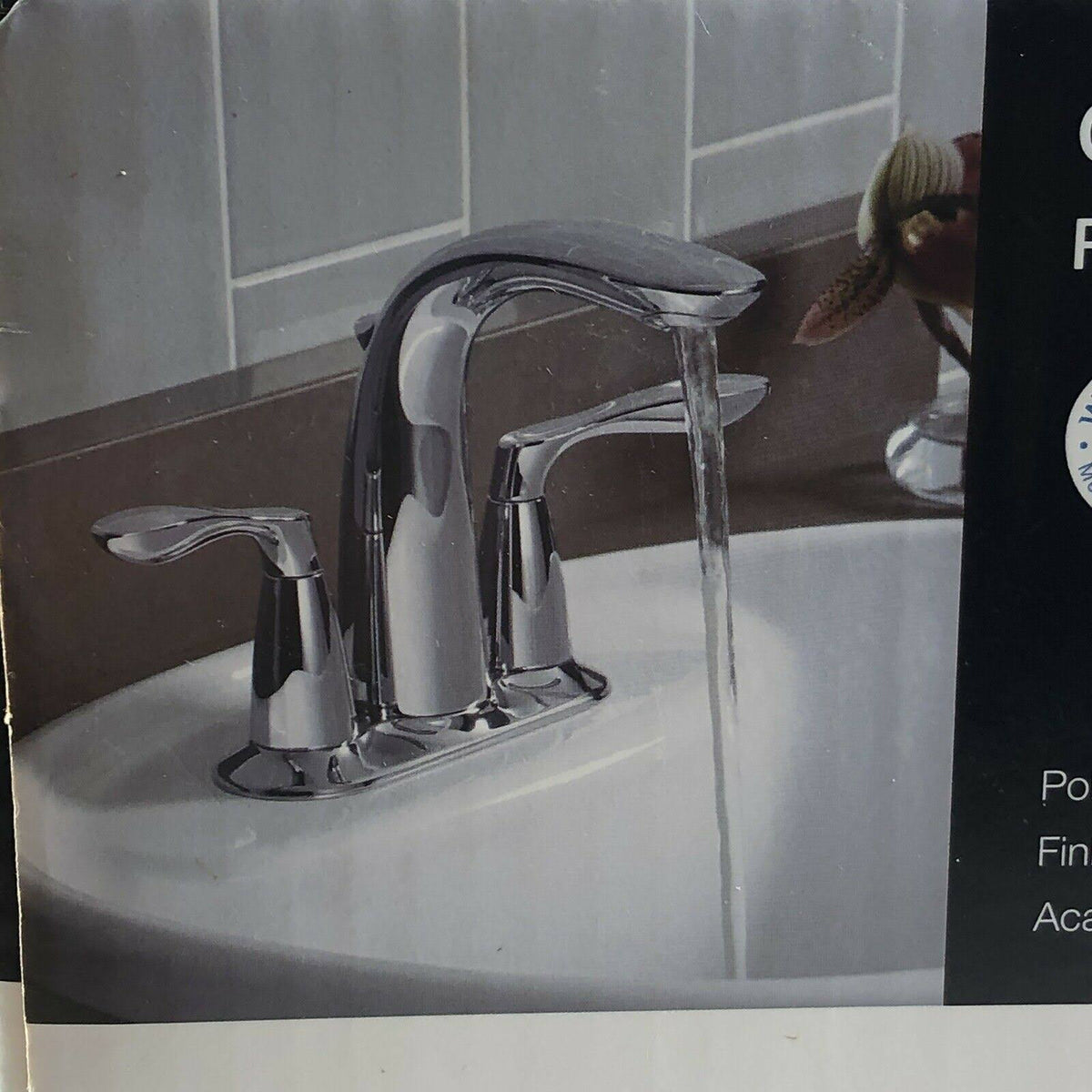 Centerset Bathroom Sink Faucet Polished Chrome N589095