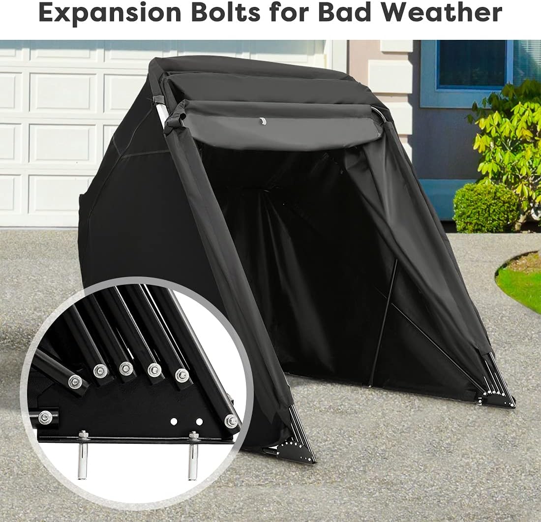 Large Size Motorcycle Shelter Shed Cover with Carry Bag K62319