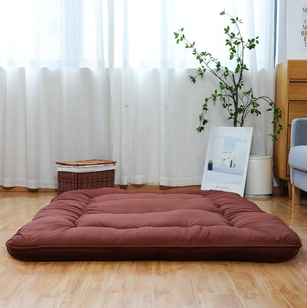 Japanese Floor Mattress Foldable Roll Up with Washable Cover K490
