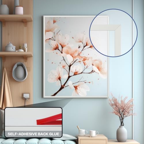9.8Ft Peel and Stick Flexible Waterproof Wall Trim Silver C916696