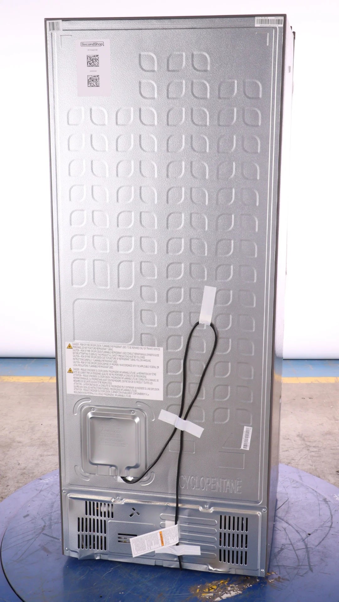 28 In. 14.8 Cu Ft. Titanium 4-Door Refrigerator P986