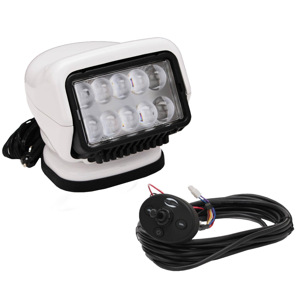 White LED Stryker Searchlight with Wired Dash Remote R532