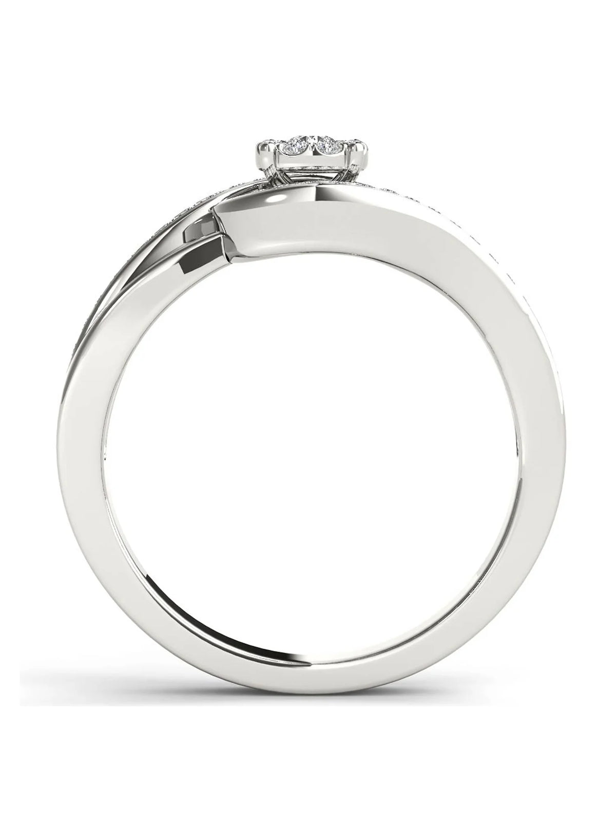 1/5Ct TDW Diamond 10K White Gold Engagement Ring X902344