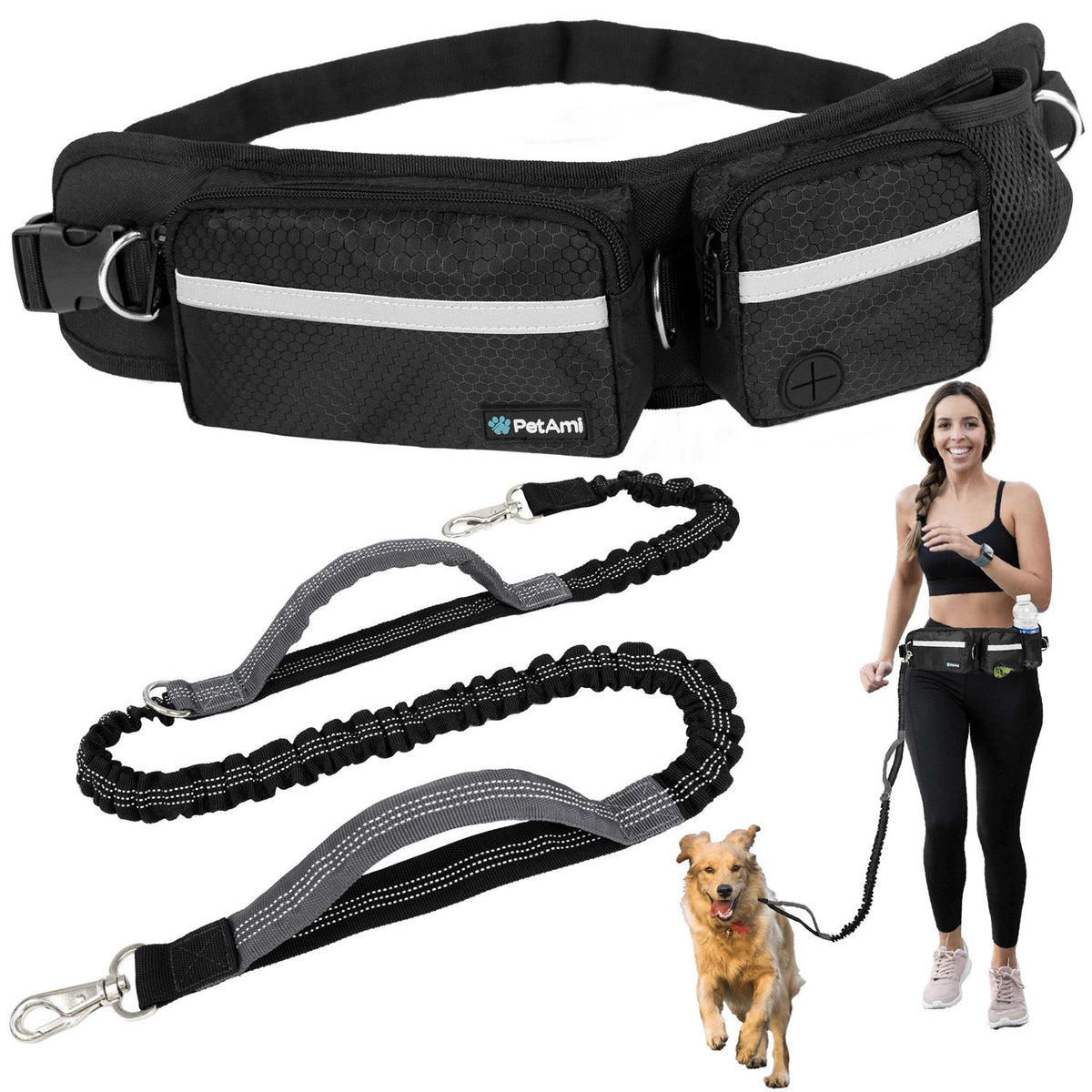 Hands Free Dog Leash Belt Bag S476