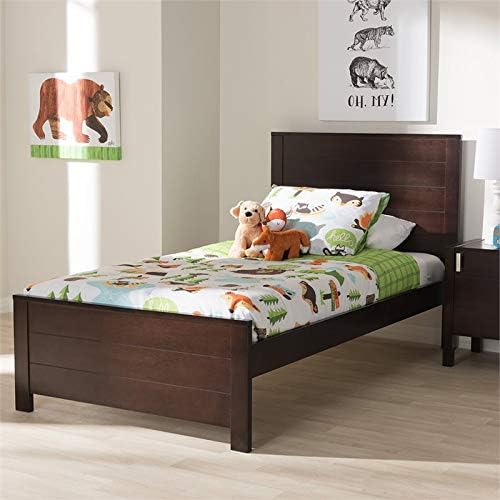 Twin Platform Bed in Espresso Z305285