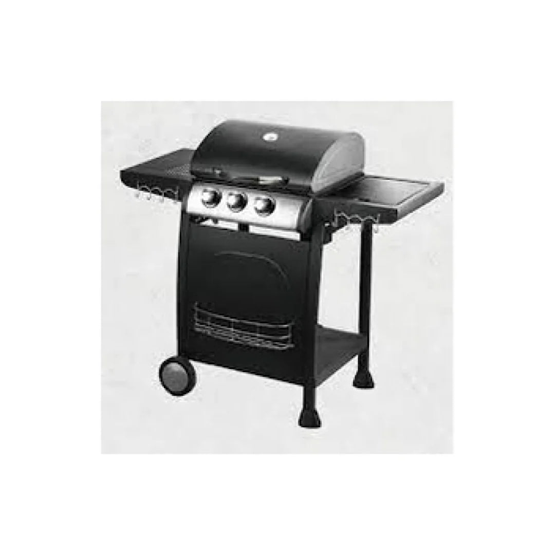Black 2 Burner Gas Barbecue with Side Burner F345761