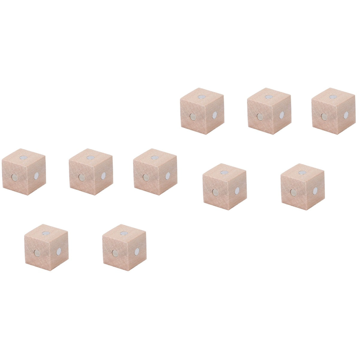 10 pcs Magnetic Wooden Building Blocks Cube Toys R48628