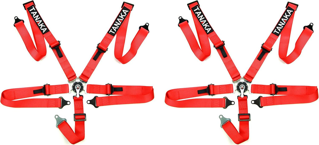 5 Points Racing Style Harness - PAIR (Red5) Y18156