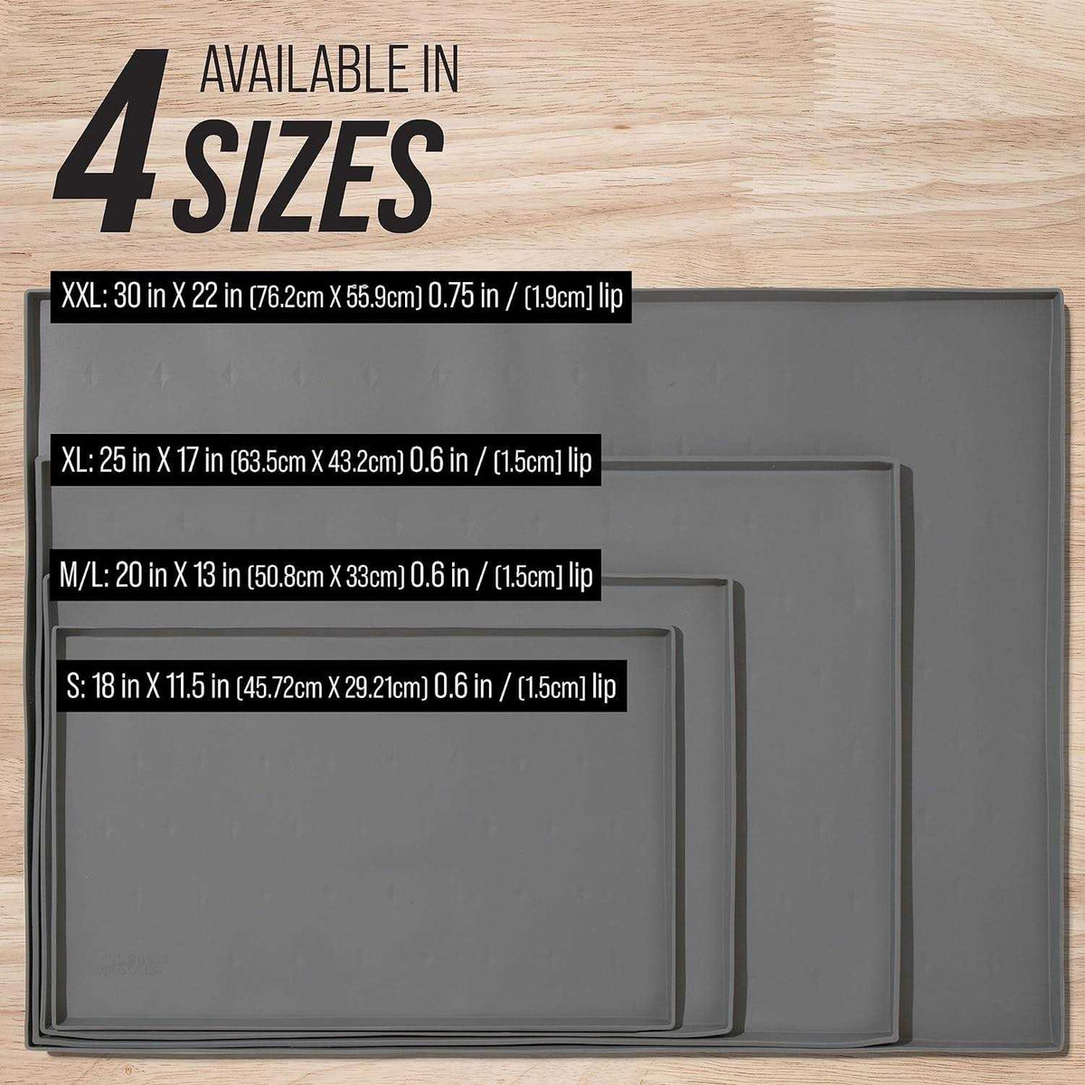 Splash Mat Dog Food Mat with Tall Lip P89284