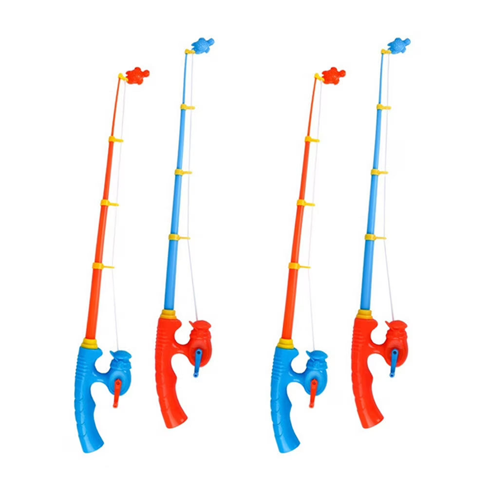 4pcs Plastic Fishing Rod Magnetic Fishing Game Educational Learning Toys G6150