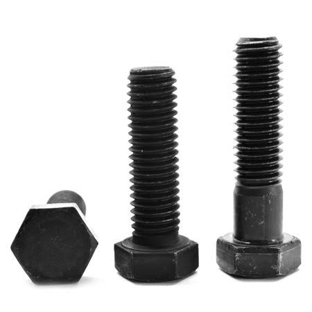 1 inch-14 x 2 1/4 inch UNS Thread Grade 5 Hex Cap Screw Medium Carbon Steel Black Oxide Pk 10 Y11969