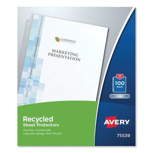 Clear Sheet Protector, 100/box, Bundle of 5 Boxes H7613