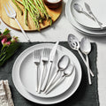 45pc Satin Stainless Steel Flatware Set Y592