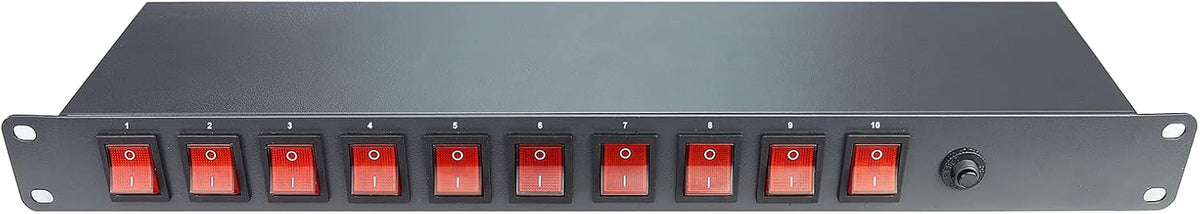 10 Outlet 1U Full Metal PDU Power Strip with Rackmount, Pack of 2 K909144