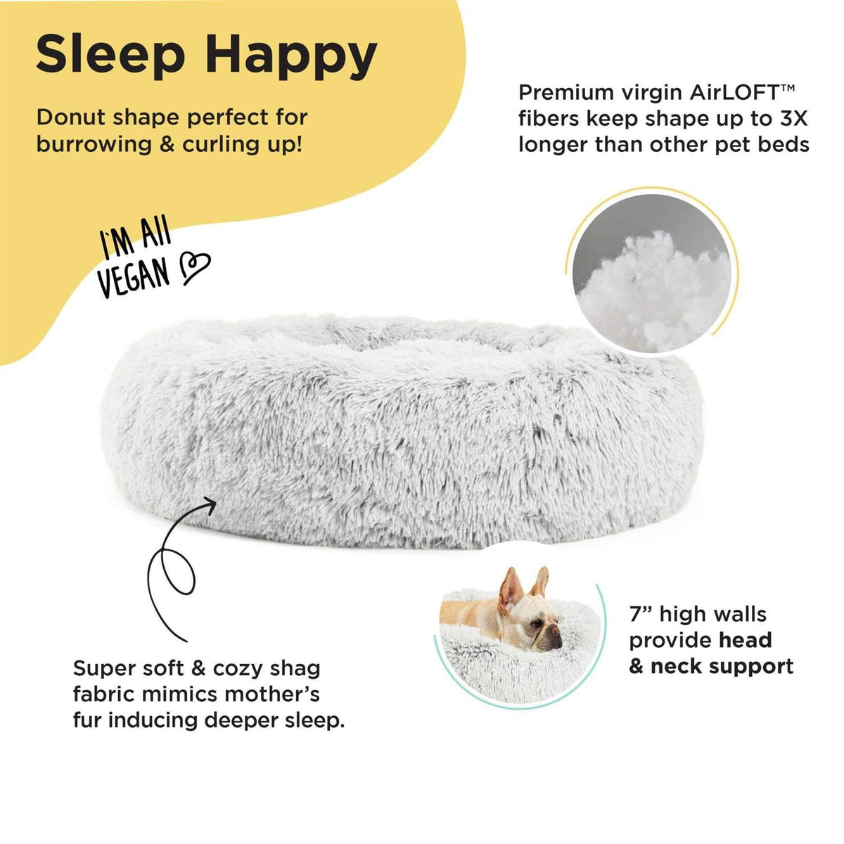 Donut Shag Bed H210