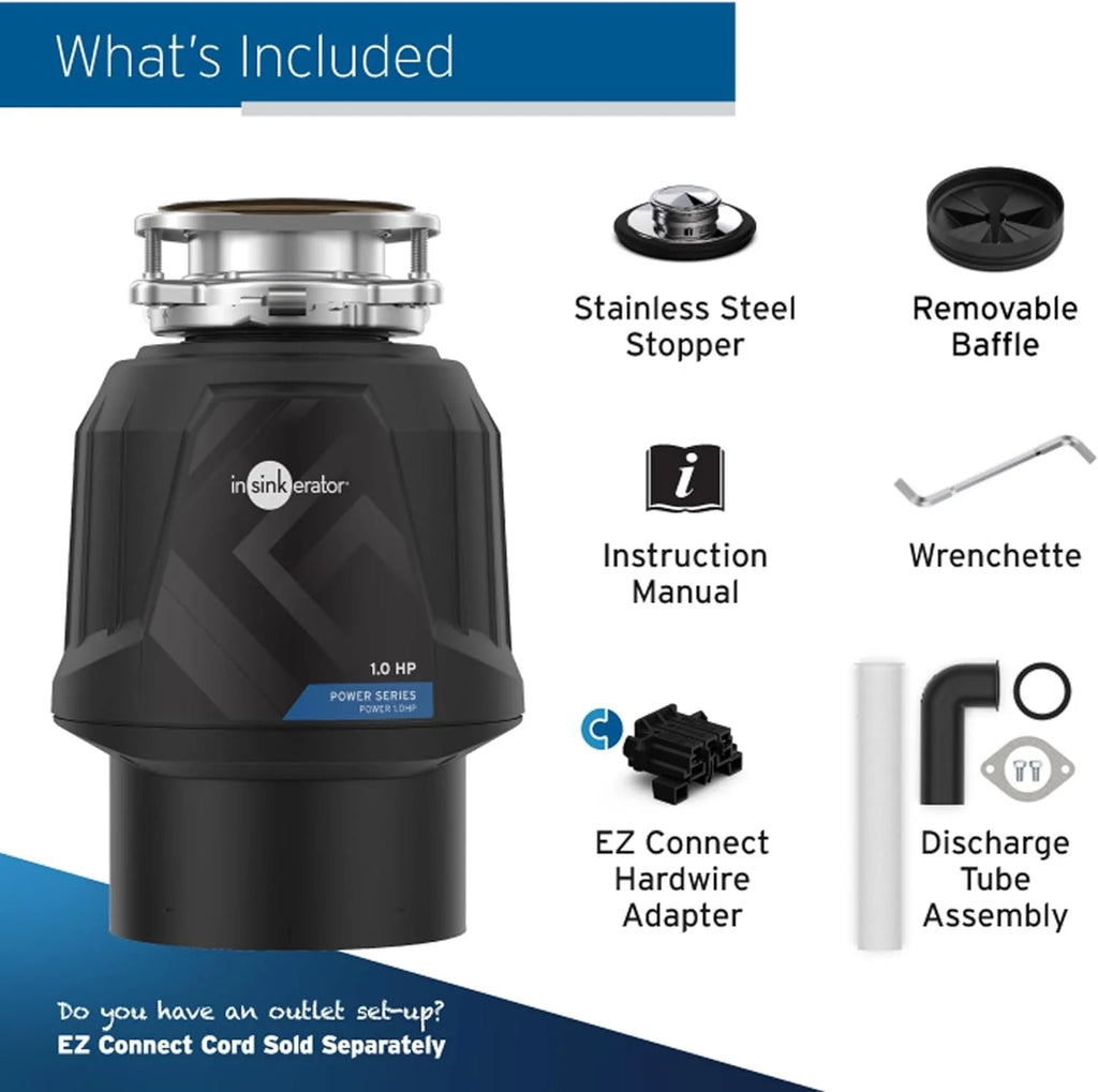 1 HP Continuous Feed Garbage Disposal L59044